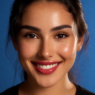 Smiling woman with bright background
