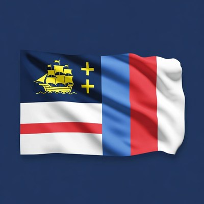 Historic flag with maritime theme