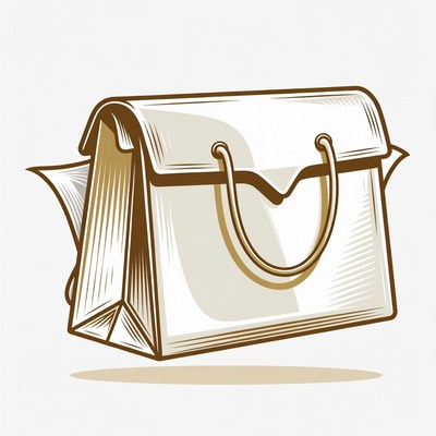 Paper bag with handles design