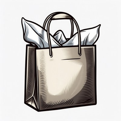 Simple bag with items inside