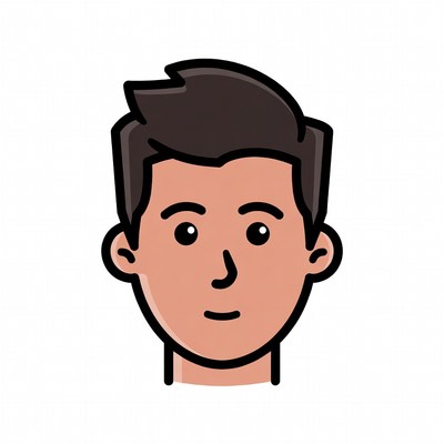 Simple graphic of a young man