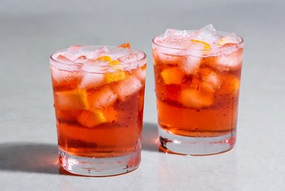 Refreshing drinks on a table