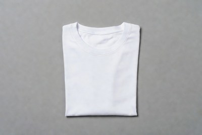 White t-shirt on gray background