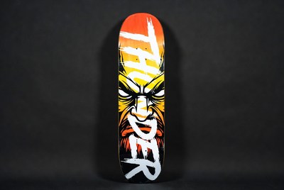 Skateboard with bold design