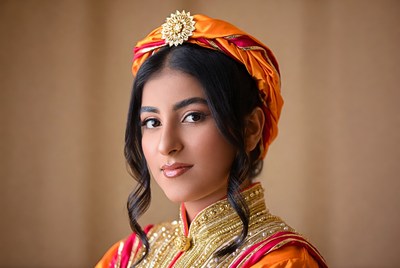 Proud traditional dress for festivities