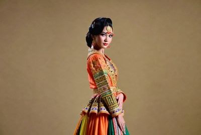 Traditional dance costume display event