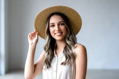 Woman wearing a hat indoors
