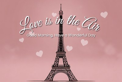 Love in the air text design