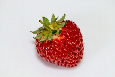 Fresh strawberry on white background
