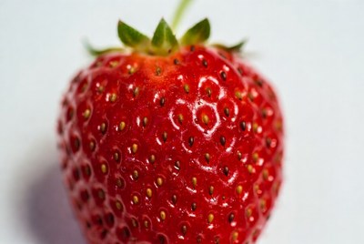 Fresh strawberry on white background