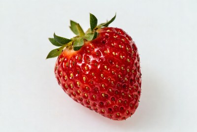 Fresh strawberry on white background
