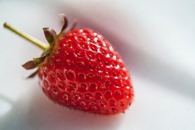 Fresh strawberry on white background