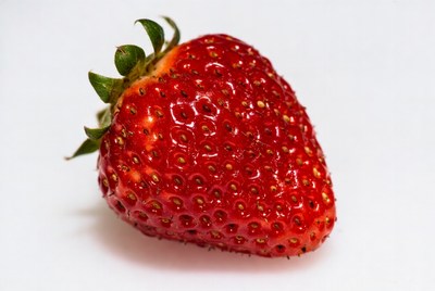 Fresh strawberry on white background