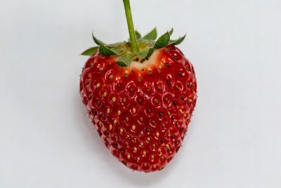 Fresh strawberry on white background