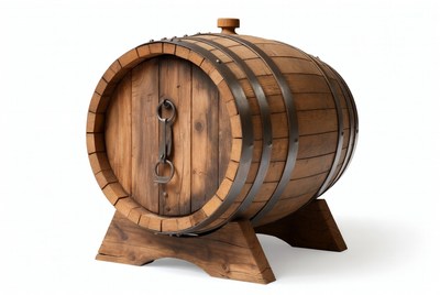 Wooden barrel for storage and aging