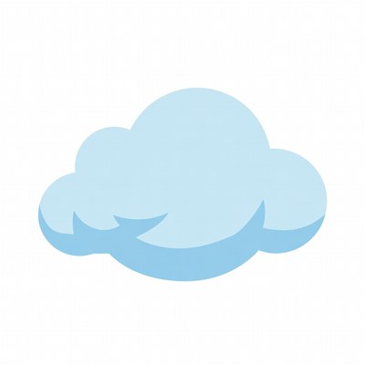 Light blue cloud in clear sky