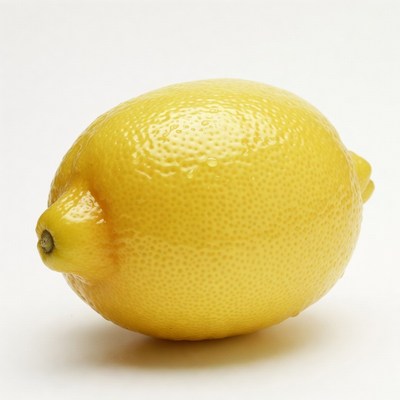 Fresh yellow lemon on plain background