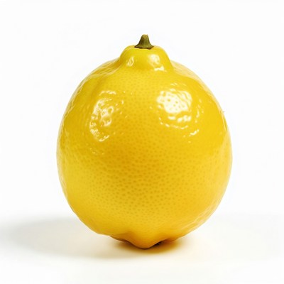 Fresh lemon on a white surface
