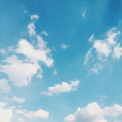 Clouds in bright blue sky during day
