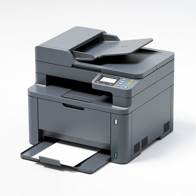 Office printer in use for document printing