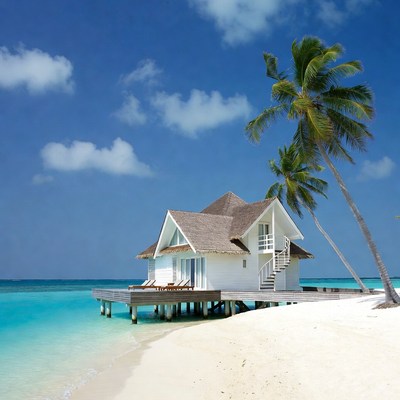 Beach house by the water