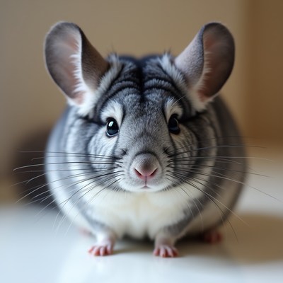 Chinchilla in indoor setting