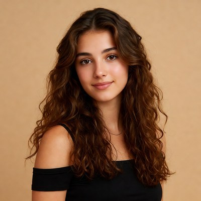 Portrait of a young woman smiling