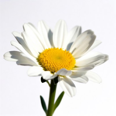 White flower with yellow center blooms