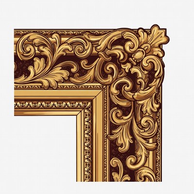 Ornate frame design with intricate details