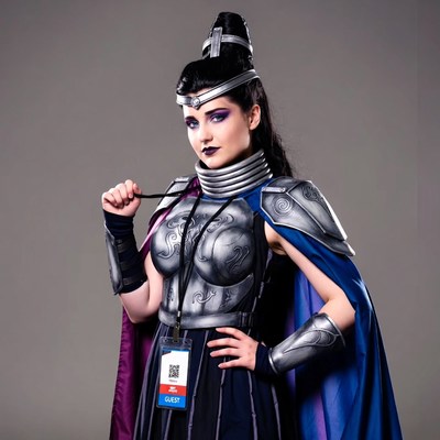 Cosplay of a warrior character at an event