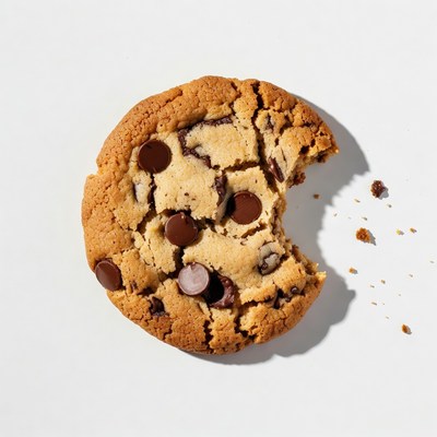 Cookie with a bite taken