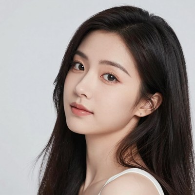 Young woman poses for photo in studio