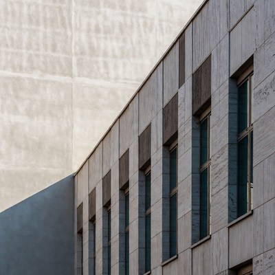 Modern building wall and structure