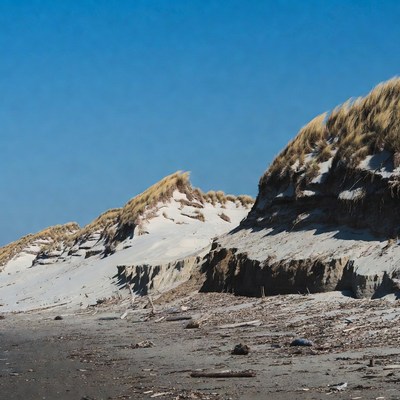Sand dunes on a sunny day