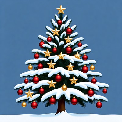 Christmas tree decorated with ornaments