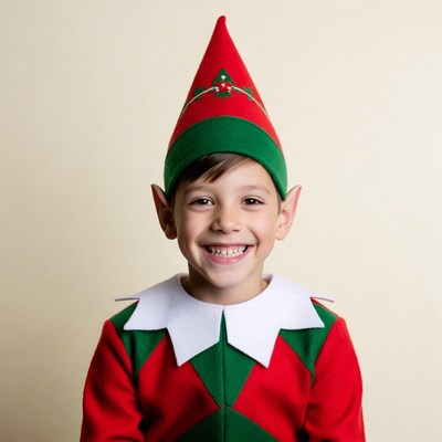 Young elf smiling for the camera