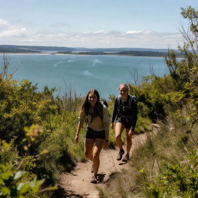 Hiking trail near the coast