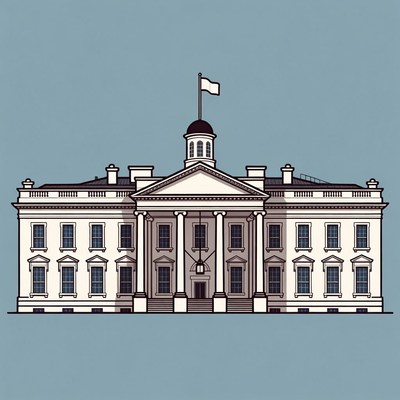 Detailed illustration of a historic building