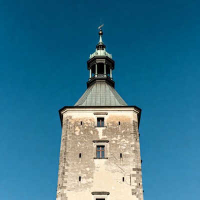 Tower under clear blue sky