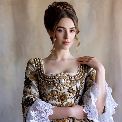 Elegant dress in indoor setting