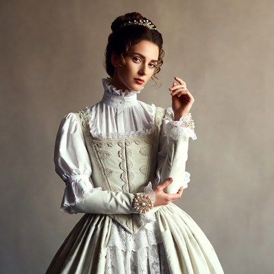 Portrait of a woman in historical dress