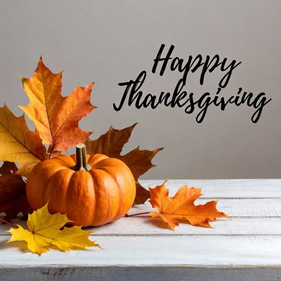 Happy thanksgiving autumn decorations