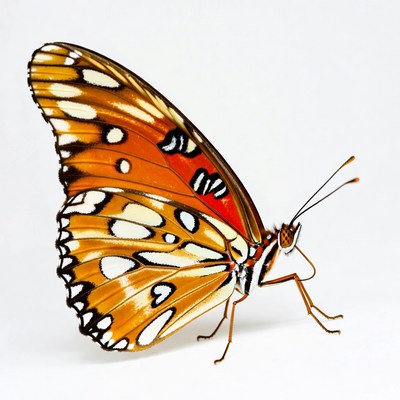 Butterfly resting on a surface