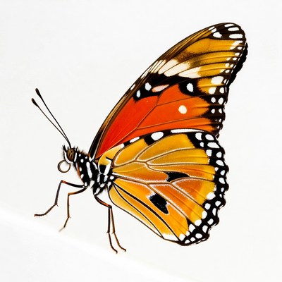 Butterfly resting on a surface