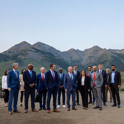 Leaders gather in mountain setting