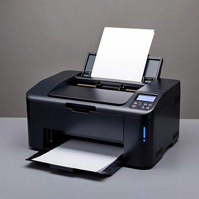 Black printer with printing paper process