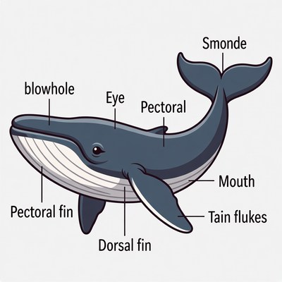 Learning about whale anatomy in detail