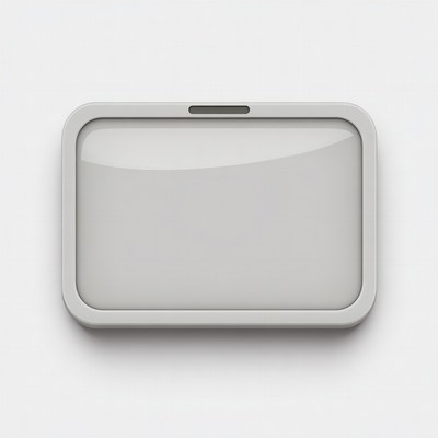 Blank tablet on a white background