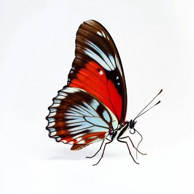 Butterfly on white background