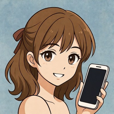 Young person holding a smartphone